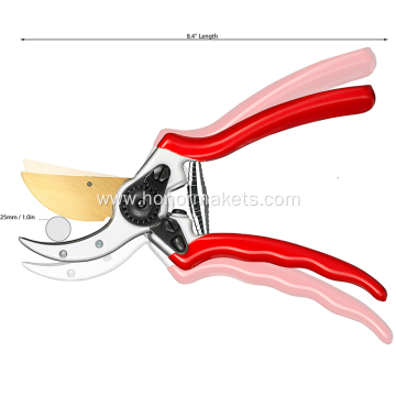 Professional garden pruning shears secateurs for cutting, customized titanium pruner scissor